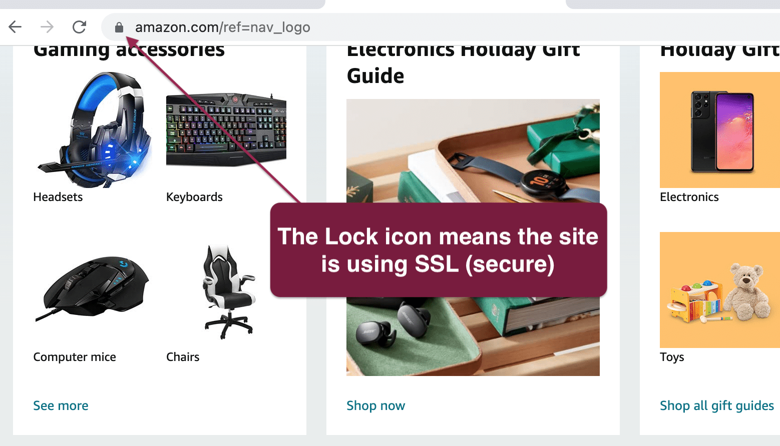 a website is secure with SSL